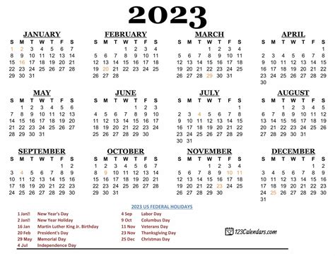 2o23年月曆|2023 Calendar